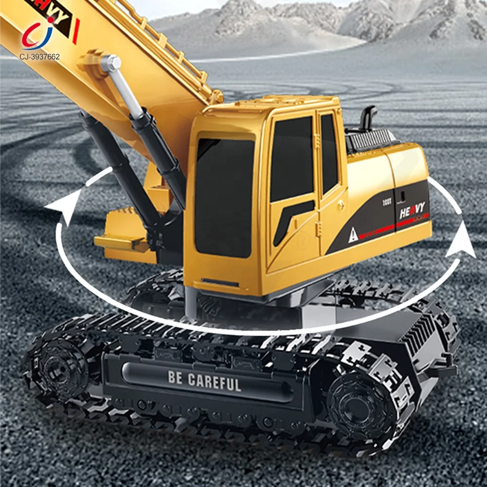 Chengji simulation juguetes 1:24 engineering vehicle 2.4ghz remote control digger truck toy rc excavator model for kids