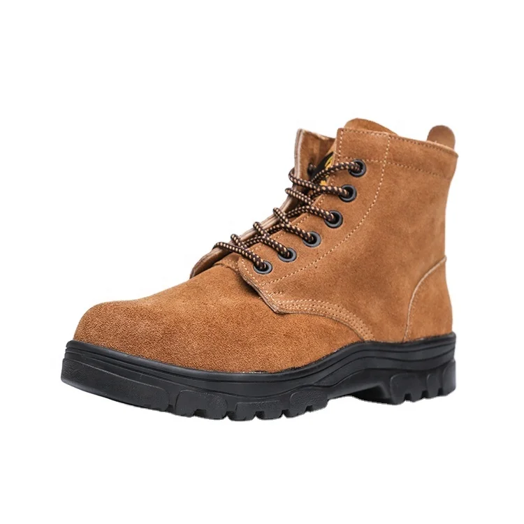 Fashion England style Indestructible Steel toe Industrial Shoes Safety Anti puncture and slip Men Safety Boots for construction