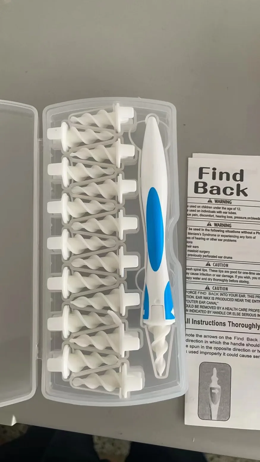 Ear Wax Remover Silicone Ear Cleaning Stick Smart Soft Spiral Cleaner Reusable Earwax Swab Removal Set