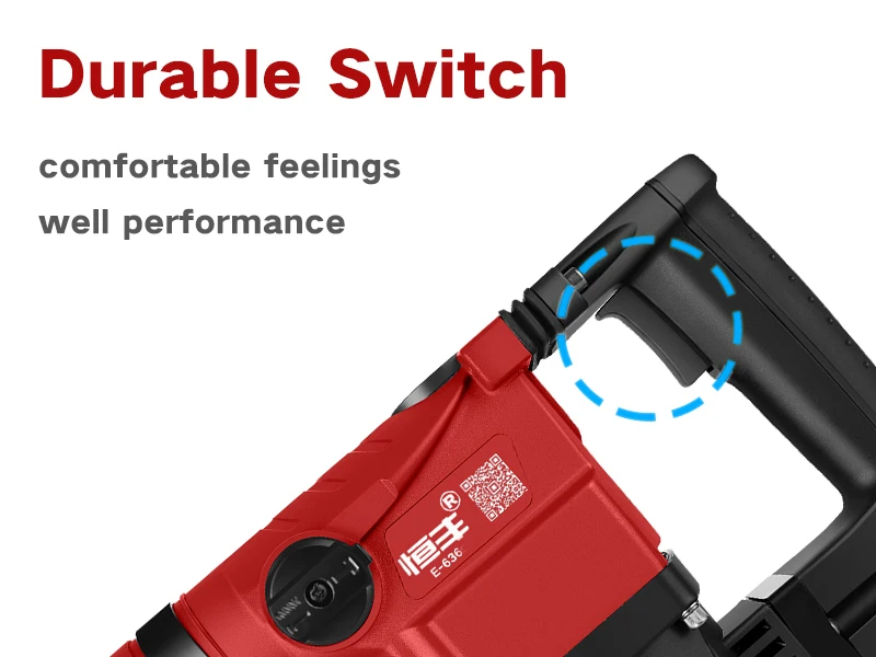 HEFUN E636 Rotary hammer drill 2 Functions, rotation & hammering, hammering 1200W