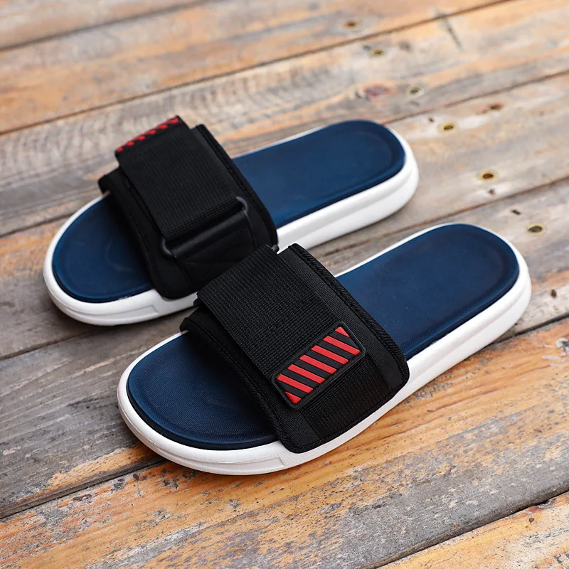 Summer Outdoor Slippers Men Casual Beach Slides Mens Soft Comfort Sandals