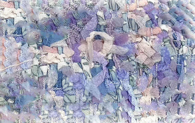 Fantasy Purple Non-Woven Cotton Fabric Tweed Jacket Skirt Background Cloth Clothing Vest Fabric