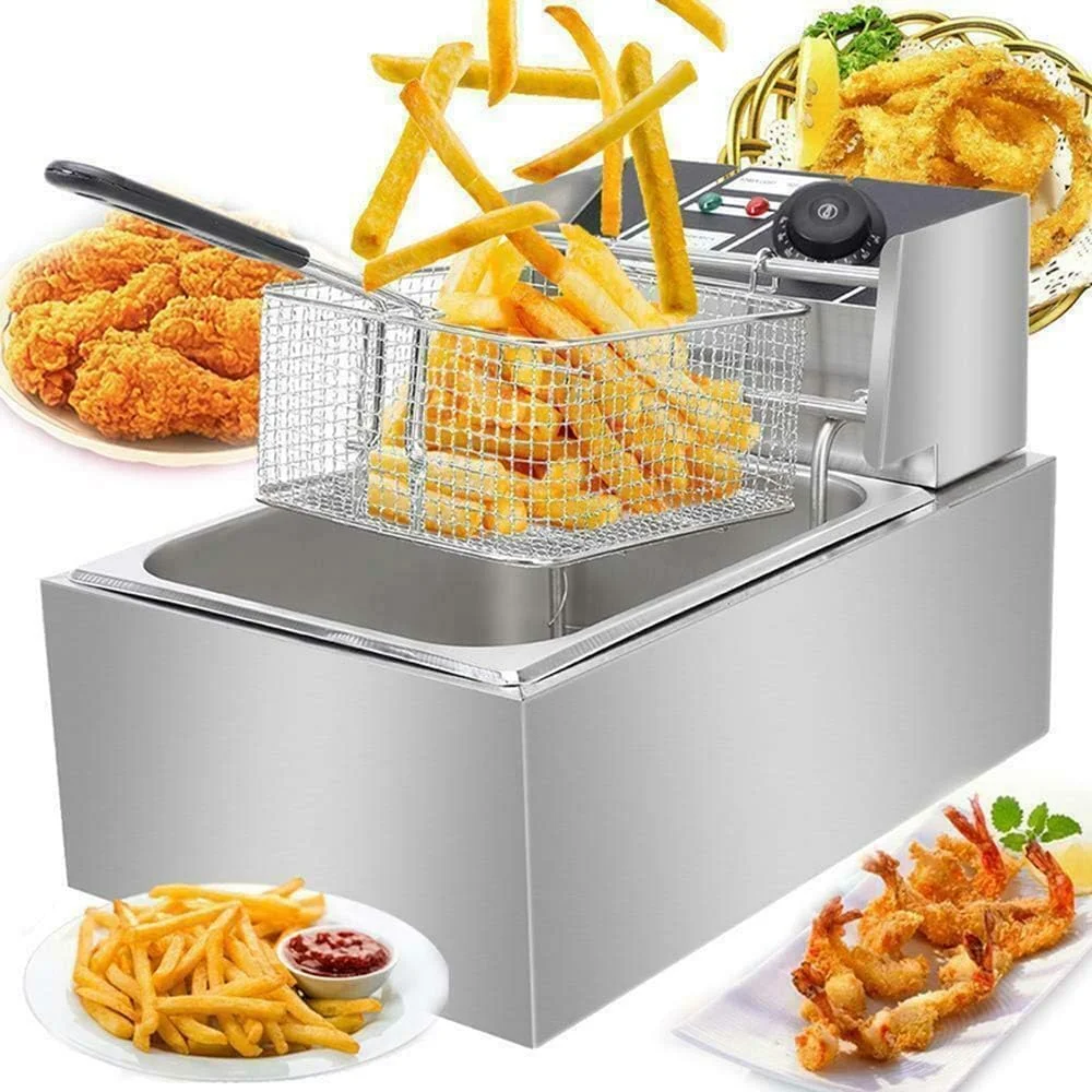 Hot Sale Stainless Steel Commercial Deep Fryer New Induction Electronic with PLC Core for Restaurant Home Use Hotel 220V