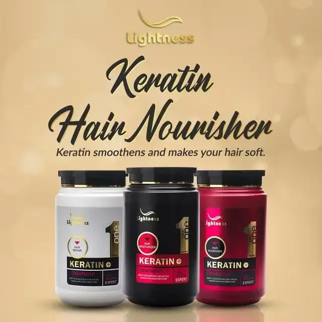 Lightness keratin care one  100% natural expert hair mask deep conditioner hair keratin treatment