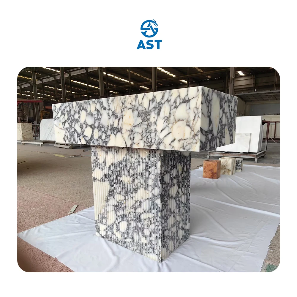 AST OEM/ODM Calacatta/Calcutta Brecchia Viola Violetta Breccia Capraia Slab Afyon Arabescato Purple Vein Marble Tiles Slabs
