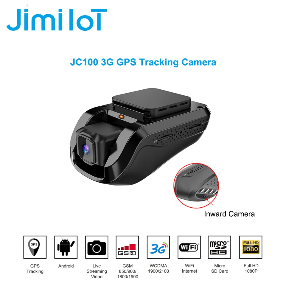 GPS-enabled HD1080p dashcam with sos service