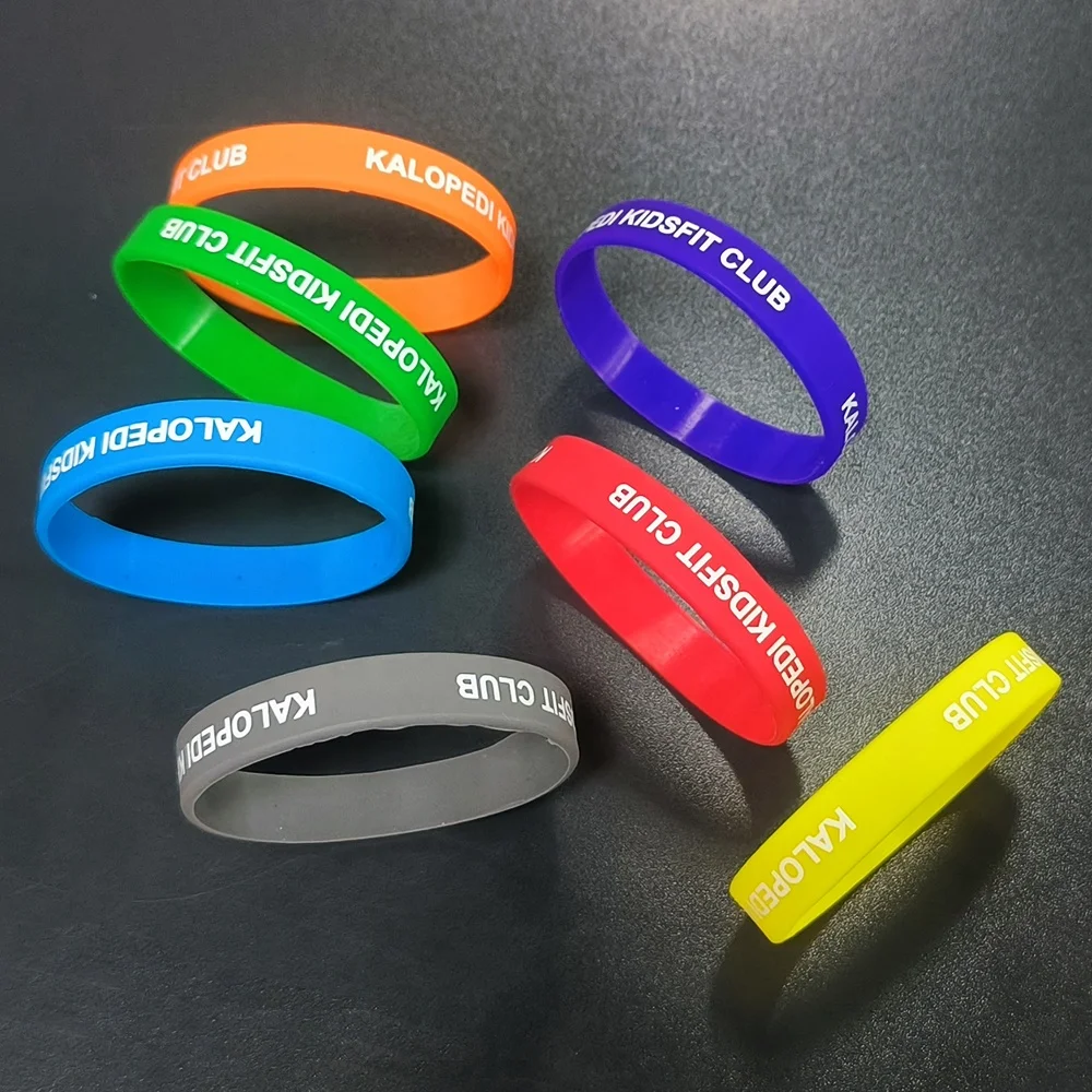 Jelly Silicon Printing Slap With Logo Cheap Plain Wristbands Mini Rubber Bands For Braceletssilicone Bead Wallet Bracelet Sport