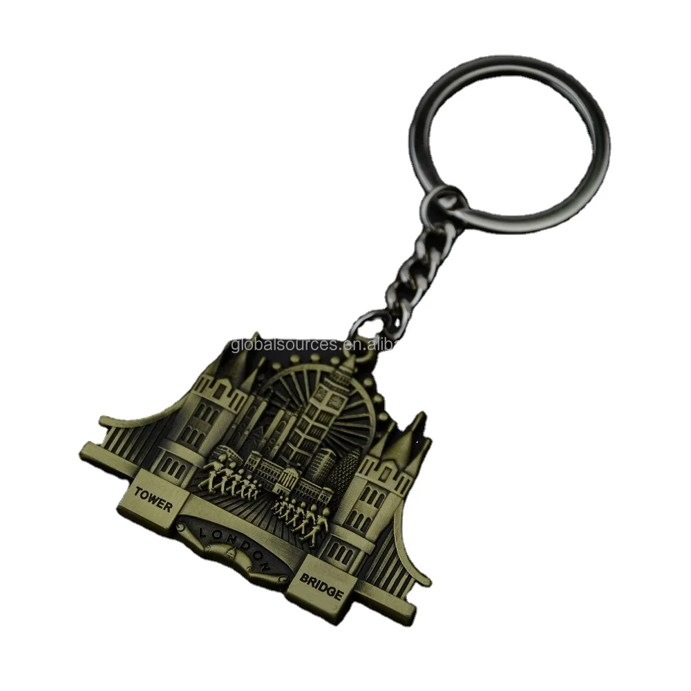 Рекламная акция, Лондонский сувенир, металлический брелок с Биг-Бен, полицейский брелок