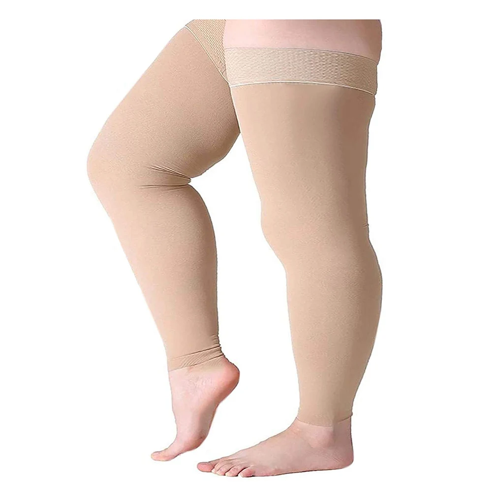 Plus Size Comfortable Pressure Running Sport Plain Performance Design medical Nurse Compression Socks 20-30 mmhg