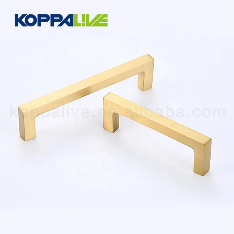 Золотая мебель для спальни мебельная фурнитура Аксессуары площадь твердая латунь ящика Шкаф Потяните ручки