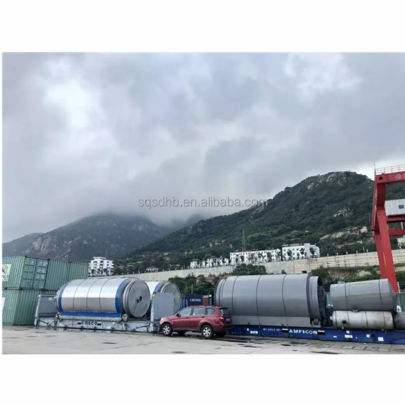 Plastic To Oil Pyrolysis Machine Pollution Controlled Rubber Vacuum Pyrolysis Machines Biomass Pyrolysis Plant