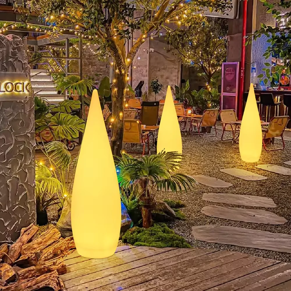 Outdoor Water Drop Waterproof Lawn Lamp Villa Garden Terrace Ambience Light Landscape Courtyard Decoration Floor