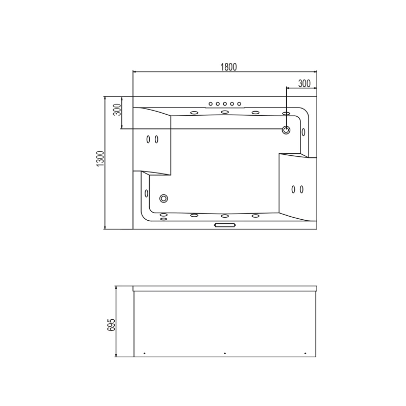 NTH New Products Traditional Rooms Speaker Heat Whirlpool Bathtubs Air Massage Drainer Massage Bathroom Modern China Acrylic