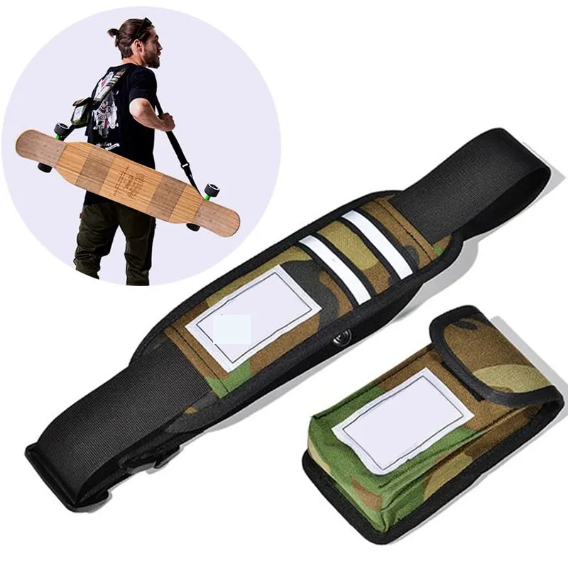 Adjustable Shoulder Two Pocket Universal Skateboard Bag for Longboard Electronic