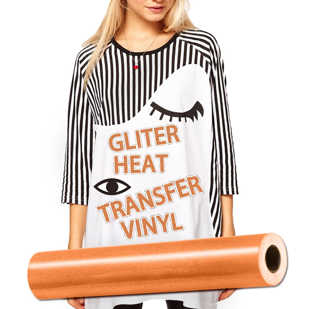 Heat Transfer Glitter 250-350 Micron PU Vinyl Film S6 Glitter 50cmx25meters