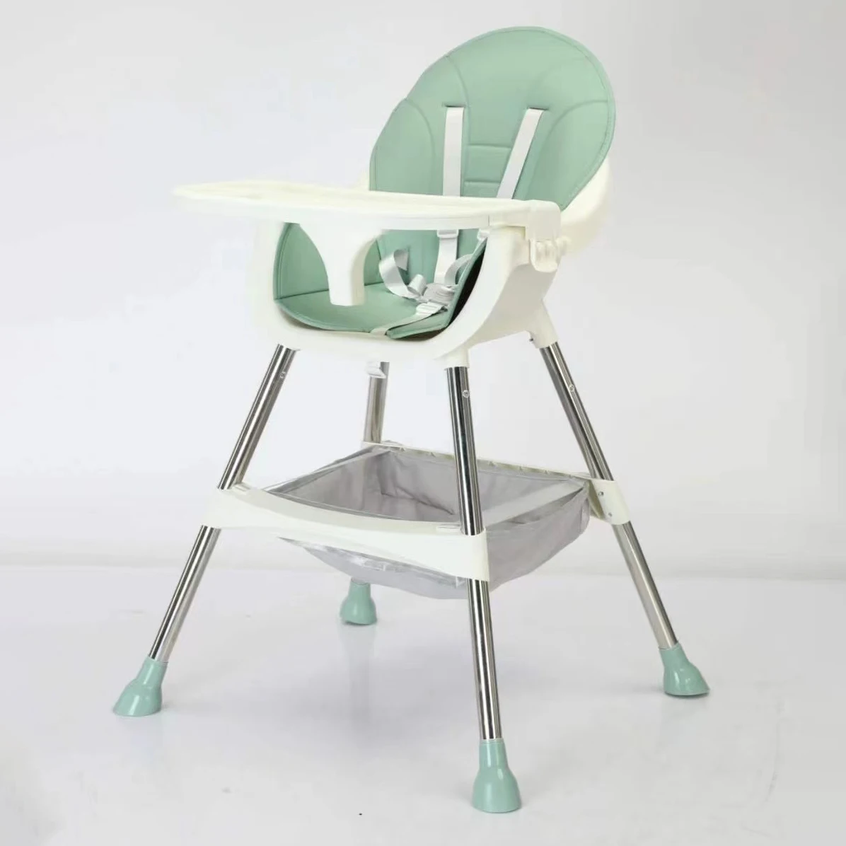 New Style Adjustable Soft Kids Eating Safety Dinning Feeding Chair Folding High Chair