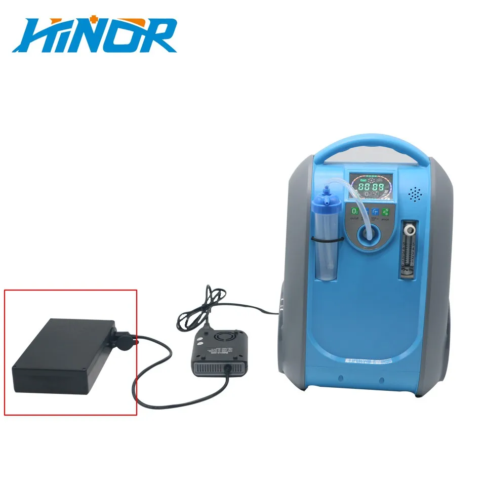 Hacenor Factory Price 2 Hours Rechargeable 12V Lithium Battery For 5lpm Portable Oxygen Concentrator POC-05
