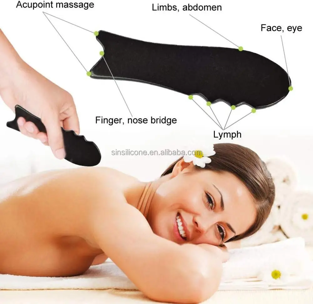 Black Horn Guasha massage tool