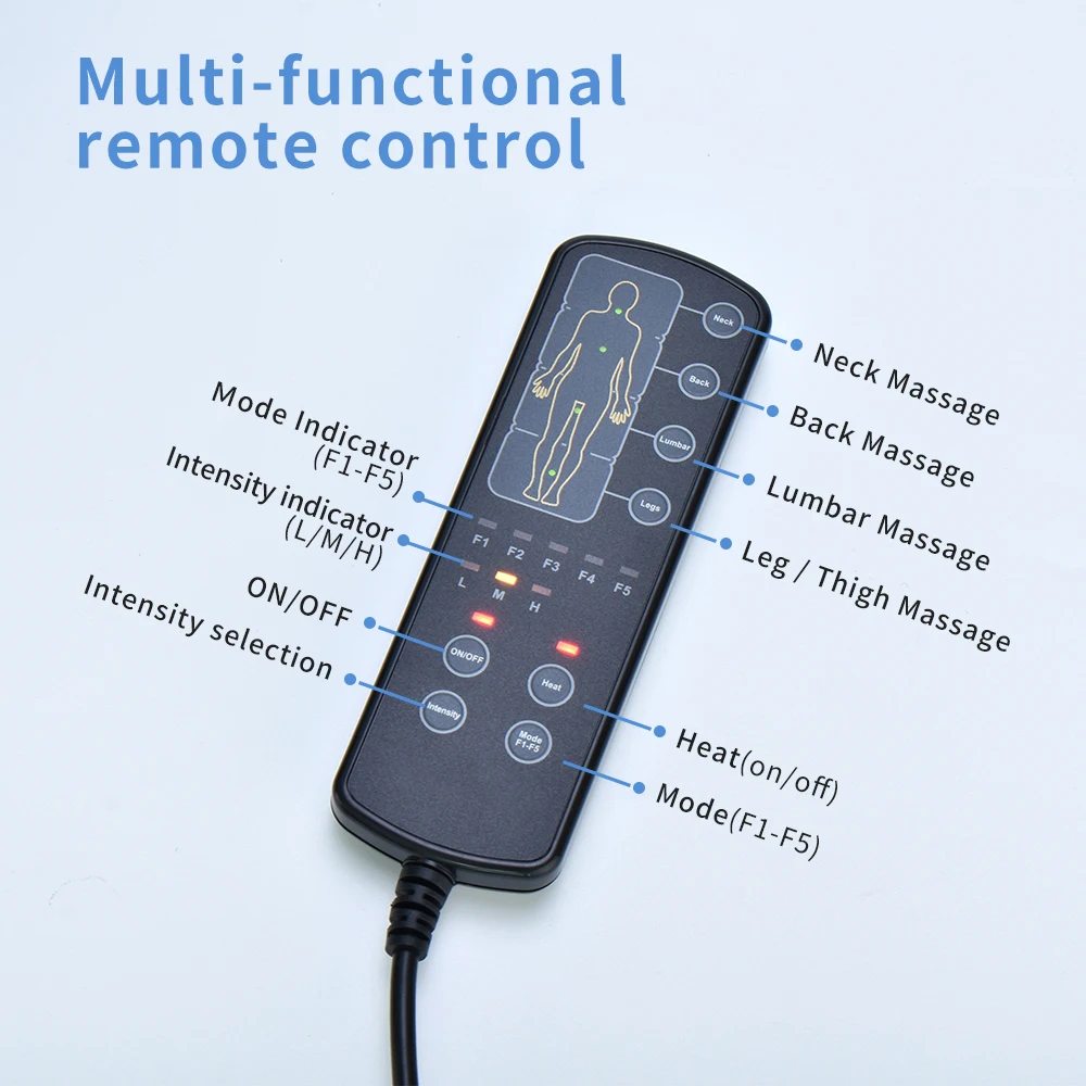 Full body electric massage mattress topper korea adjustable mattress with massage