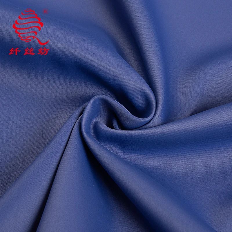 Manufacturer Custom 300cm width smooth yarn flame retardant home luxury polyester matt satin Table Fabric cloth Restaurant use