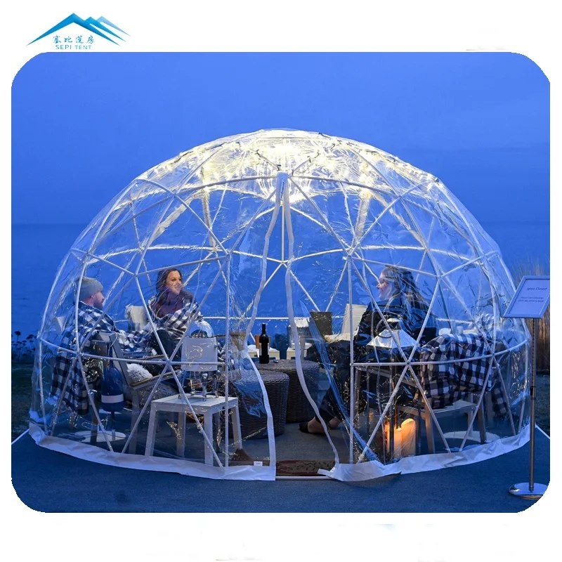 Прозрачная садовая купольная палатка igloo геодезическая всесезонные палатки для улицы