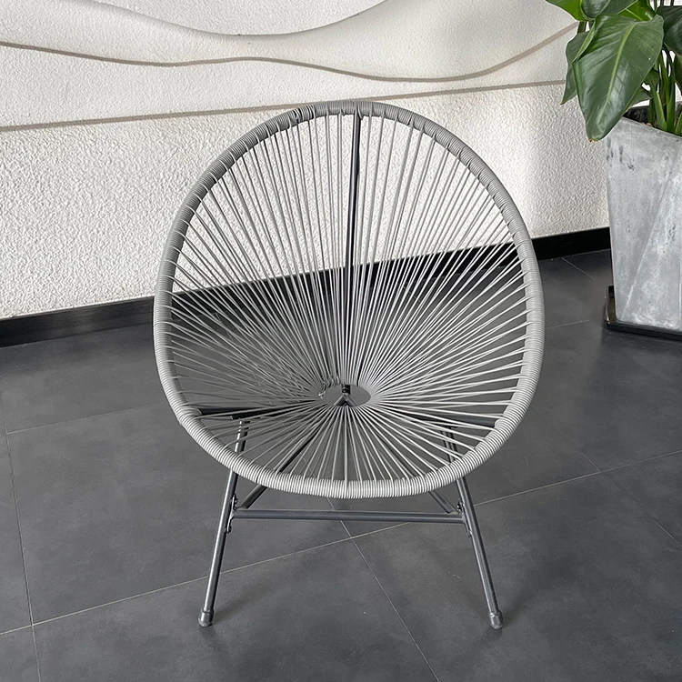Набор стульев Acapulco из ПЭ ротанга под заказ, Современный дизайнерский уличный обеденный стул из ротанга для внутреннего дворика (1600364239456)