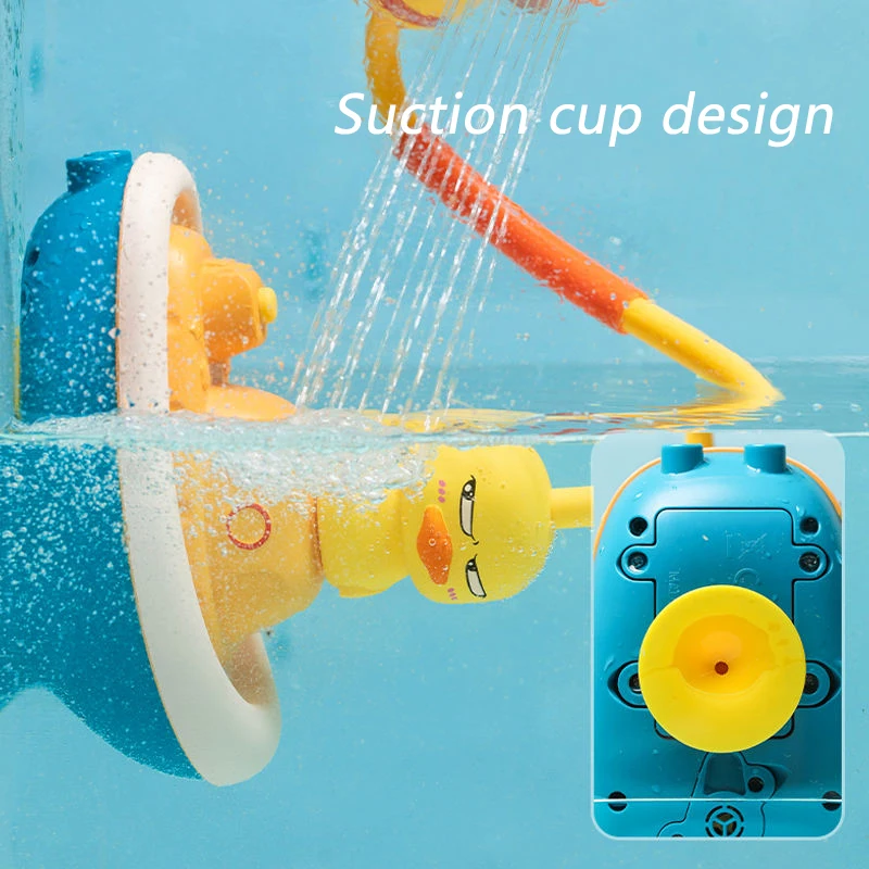 Best Seller Toddler Floating Bathtub Toys Electric Duck Shower Head Water Spray Duck Sprinkler for Kids Bath Toy