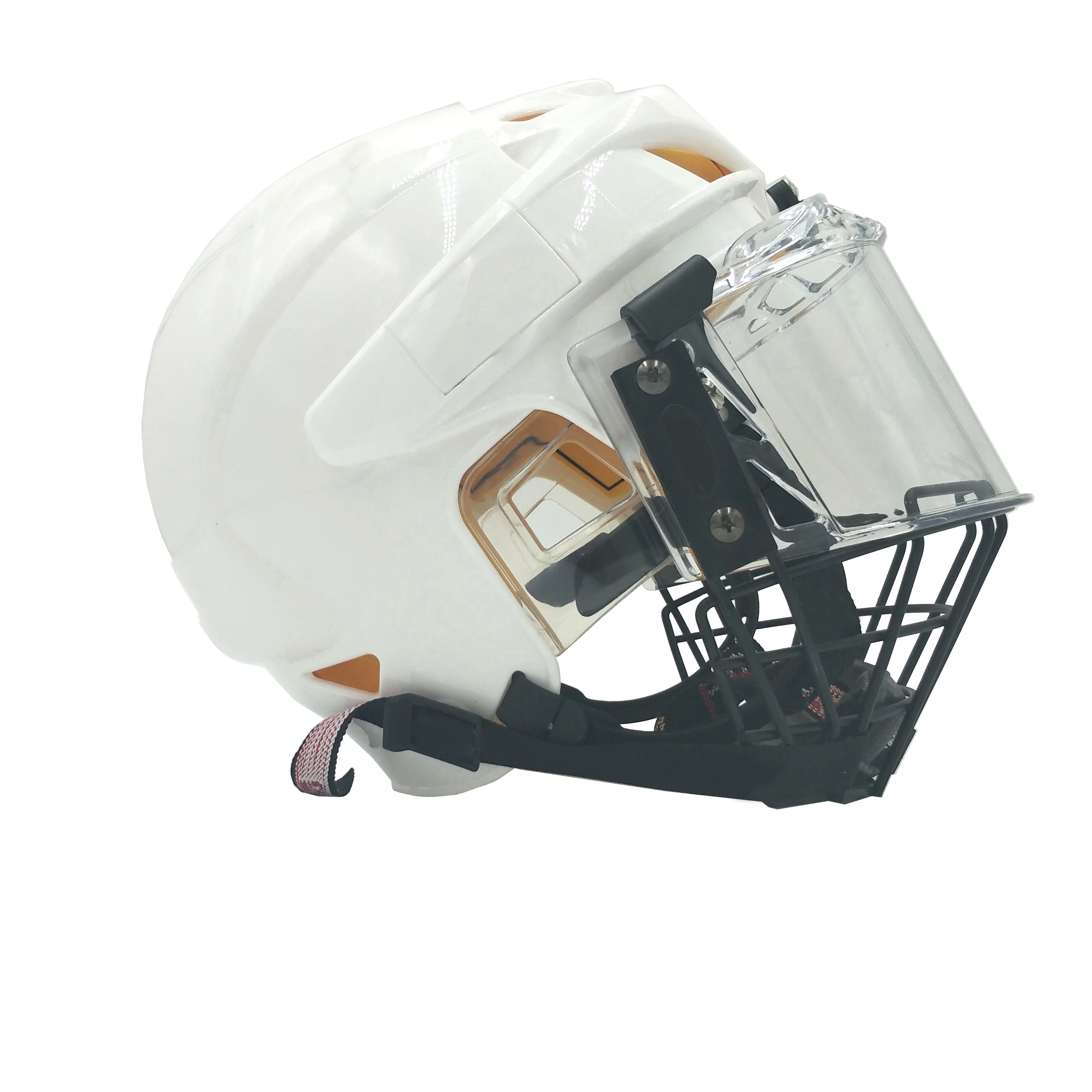 
HECC Testing Ice Hockey Helmet With Cage And Shield Visor Combo Hybrid 