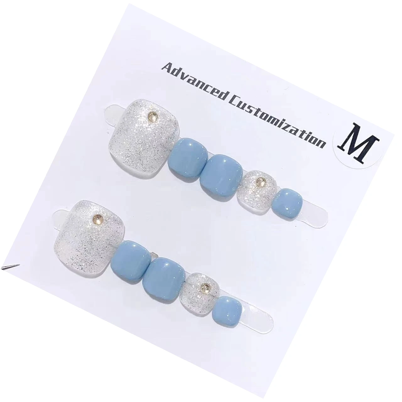 2024 New Coffin Art False Nails Backing Adhesive Artificial Fingernails finger nail and toe nails press on kits matching