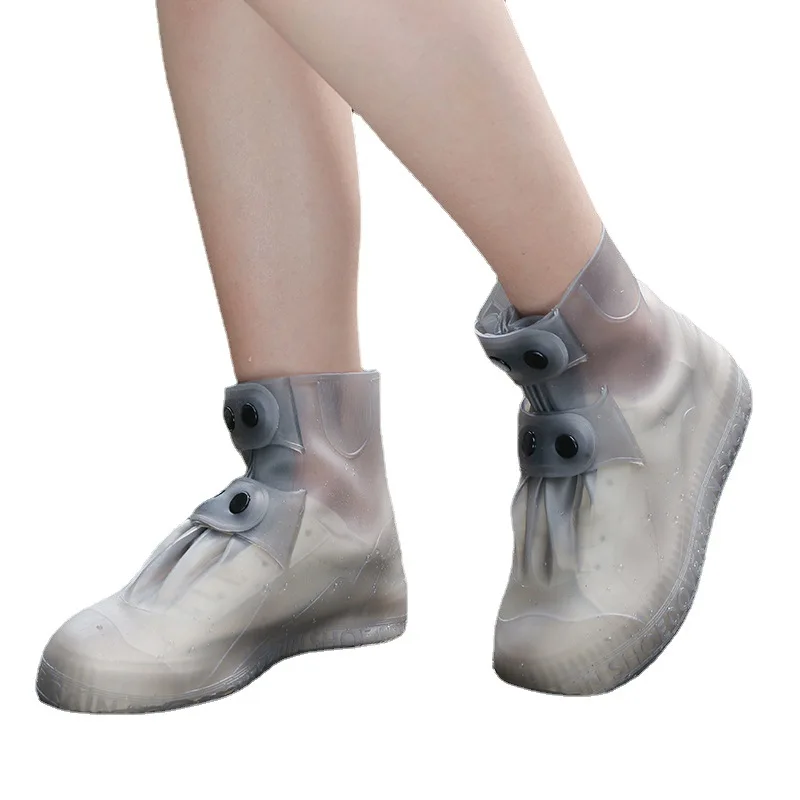 Hot sale custom outdoor customizable color non-slip parts reusable waterproof TPE rainproof rain boots cover for men women
