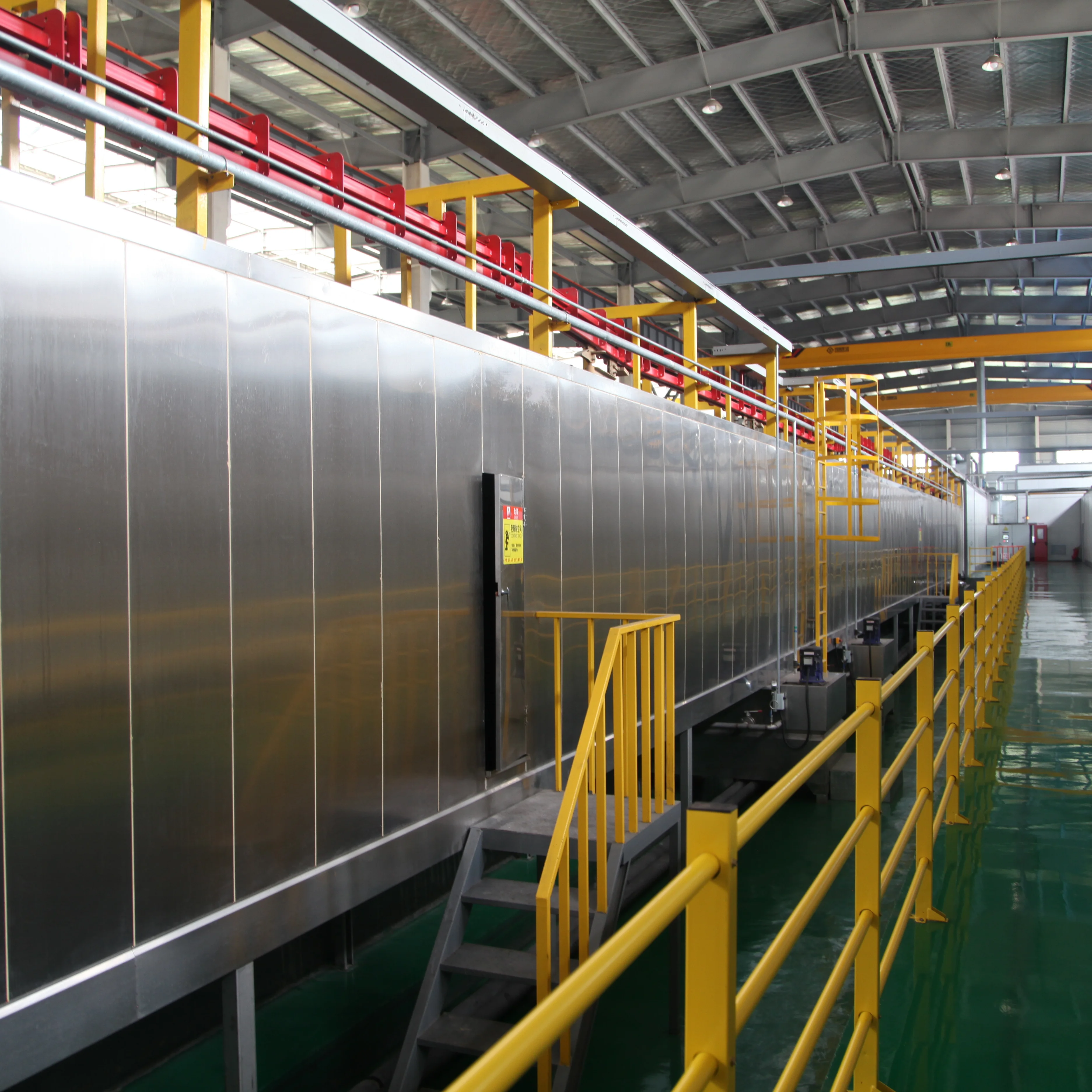 High capacity 7 meters aluminum profiles powder coating line