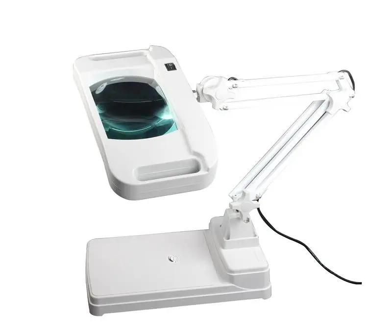 ALLESD Cheap Top Quality ISO Certified Magnifier Desktop Nali Salon Furniture LED Magnifying Lamp