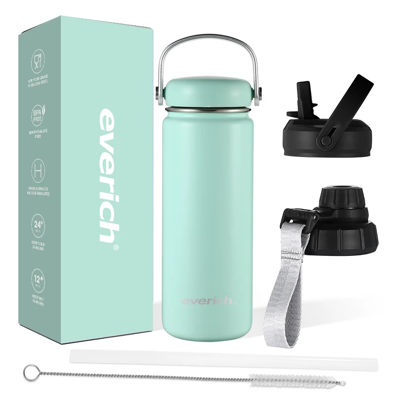 Everich 18oz 32oz hot design Water Bottle for Wholesale 304 Stainless Steel Double Wall Vacuum Insulated Sports CLASSIC Custom