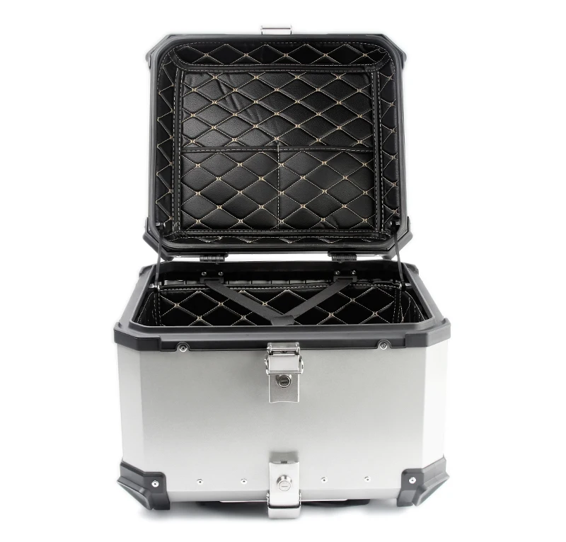 28L 36L 45L 55L 65L 80L 100L Aluminum Alloy motorcycle Tail Boxes luggage Waterproof Shockproof top box Motorcycle parts