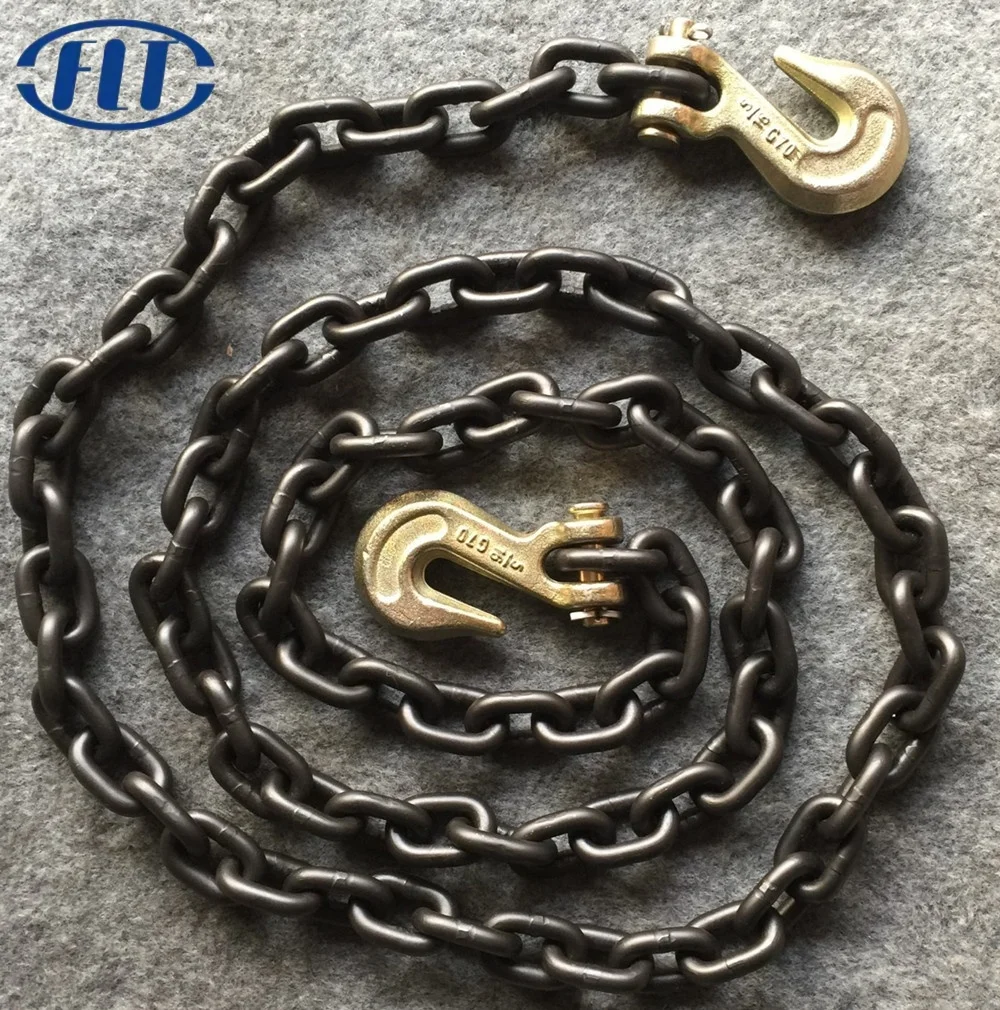 FLT EN818-2 Standard High Test Alloy Steel Link Chain Black Oxide Lifting Chain G80