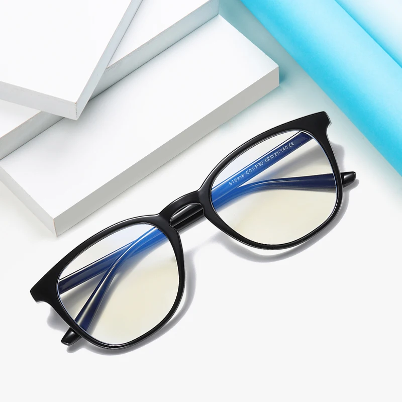 Fashion Eyeglasses 2023 Custom Logo Computer Glasses TR90 Anti Glare Blue light Blocking Glasses with Block Blue Light