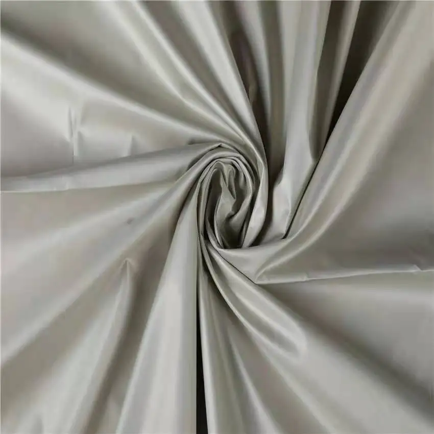 New Release Down Jacket Fabric Nylon Fabric Gray Color Soft Fabric for Home Textile