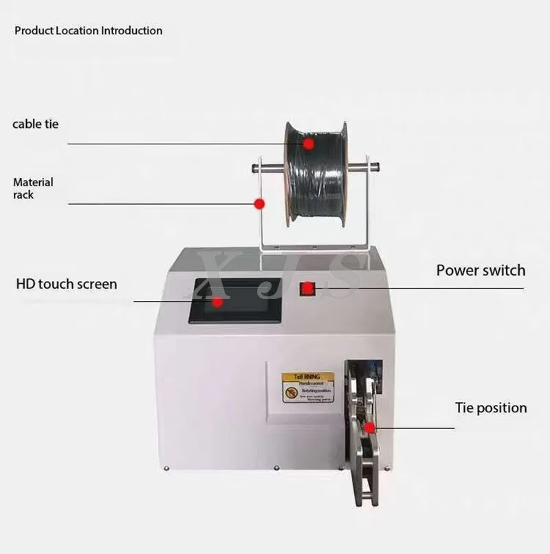 Automatic Wire Winding Stringing Machine Banding Bundling Tying Electrical Copper Wire Cable Coiling Machine Price