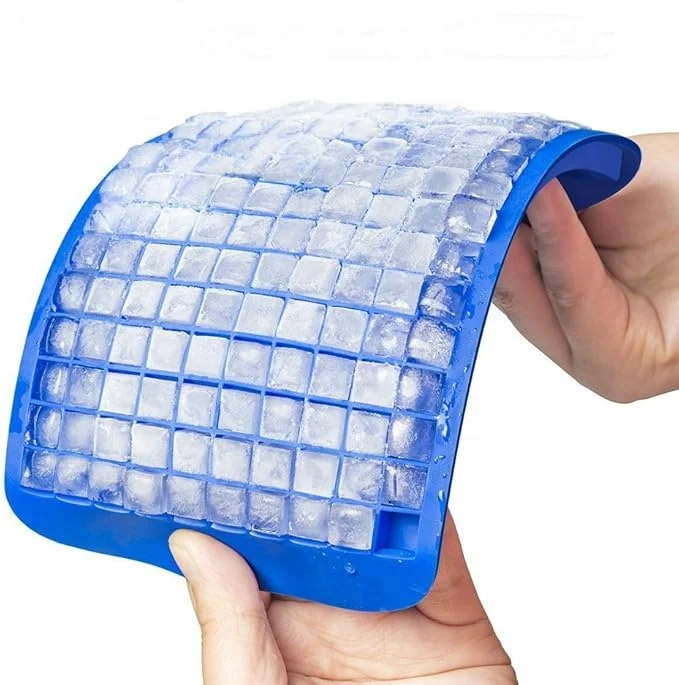 BPA Free 160 Small Ice Cube Molds Easy Release Crushed Ice Cube for Chilling Whiskey Cocktail