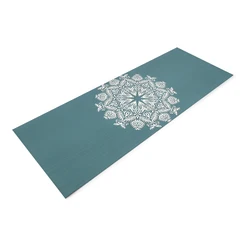 Free Sample Custom Brand Logo Pattern Waterproof GYM Workout Mat Non-Slip Rubber Base ECO-Friendly Pilates Mat TPE Yoga Mat