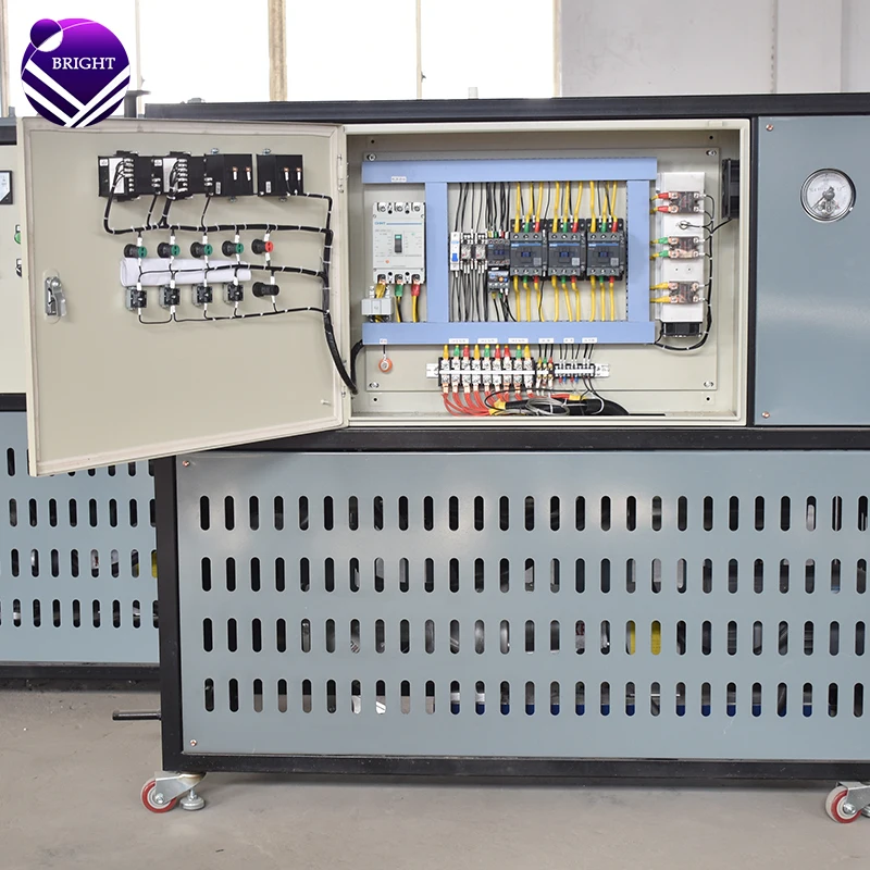 Bright custom electric thermal oil heater circulating heating system with cooling unit for petrochemical industry