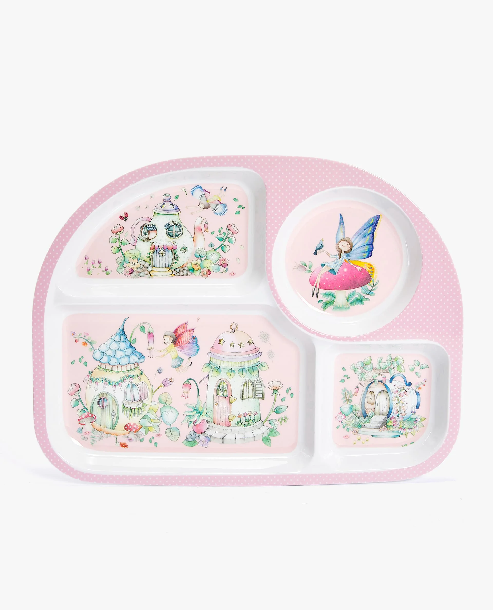 
Durable Eco-Friendly Dishwasher Safe Great Quality Children Melamine 3 Compartment Dinner Tray 