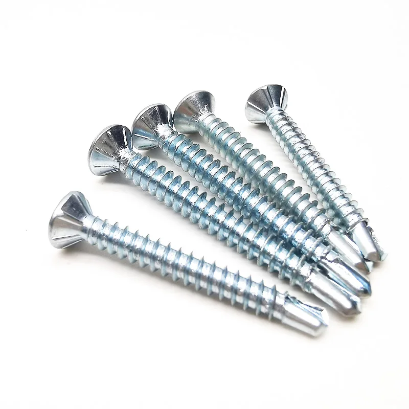 CSK countersunk head 3.5 x 13  16 19 25 galvanized zinc plated self drilling screws