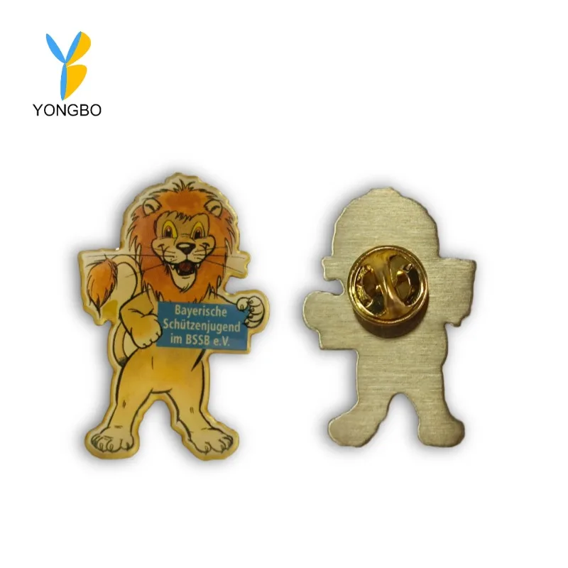 Wholesale Custom Logo Design Printed Lapel Pins Hard and Soft Enamel Metal Badges Pin