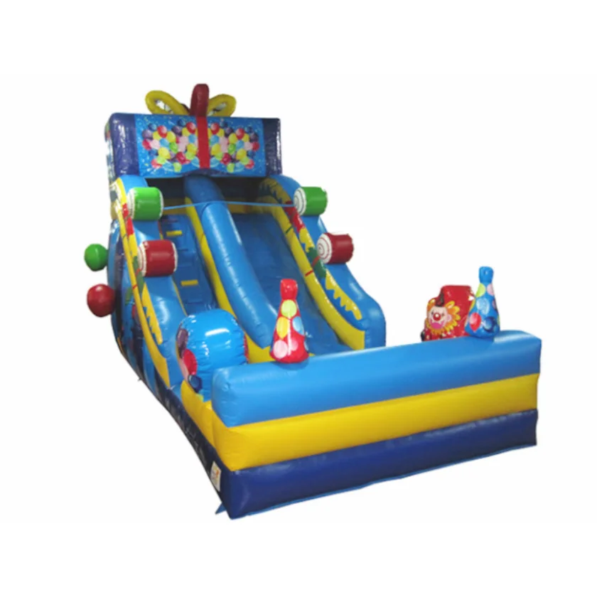 Top Seller Outdoor Kids Inflatable Bouncer Inflatable Dry Slide With Pool