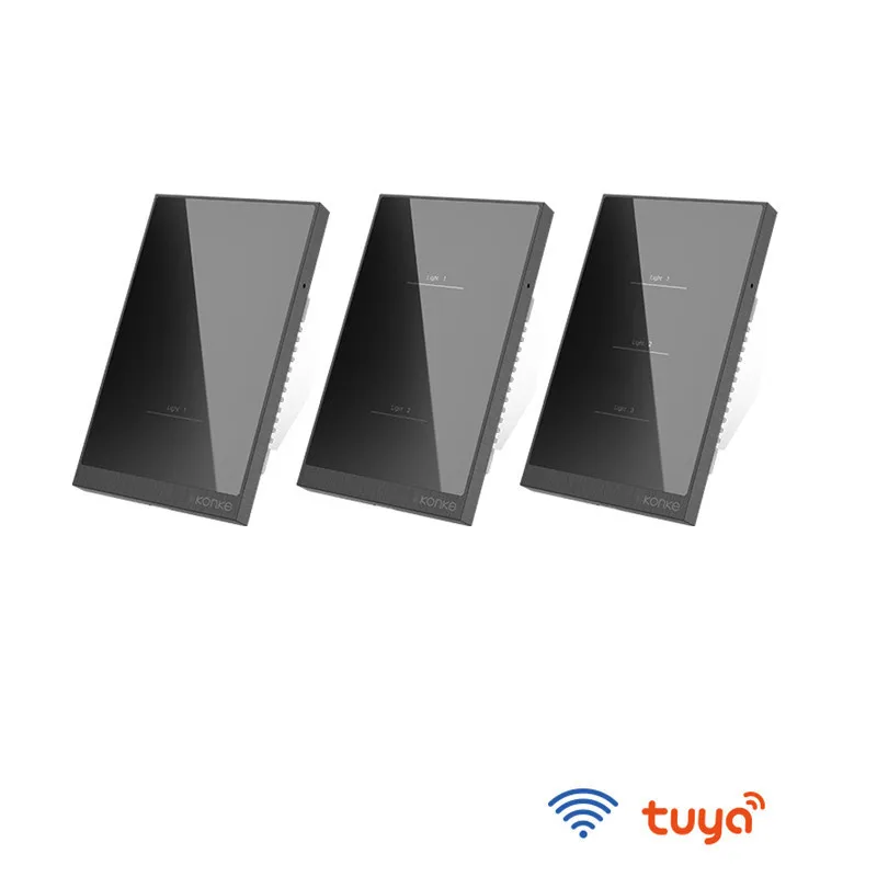 Factory sale AC100-240V support Alexa TUYA WIFI BLE smart life APP remote light switch