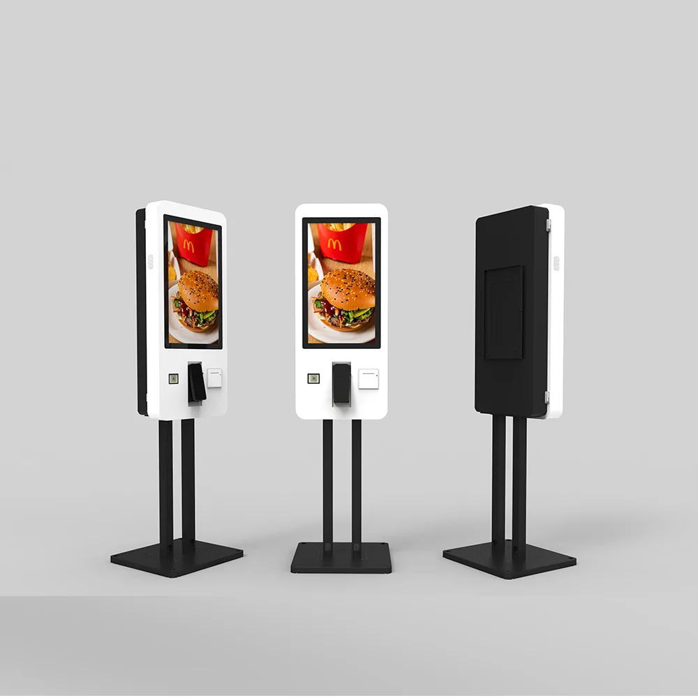 21.5 27 32 Inch Payment Kiosk Interactive Touch Screen Ticketing Payment With RFID Card Reader Self Ordering Kiosk