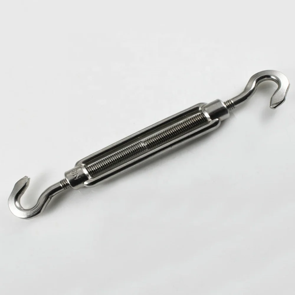 DIN1480 Turnbuckle Hook&Hook High Polished Stainless Steel AISI316/304 ,For Assemble with Wire Rope
