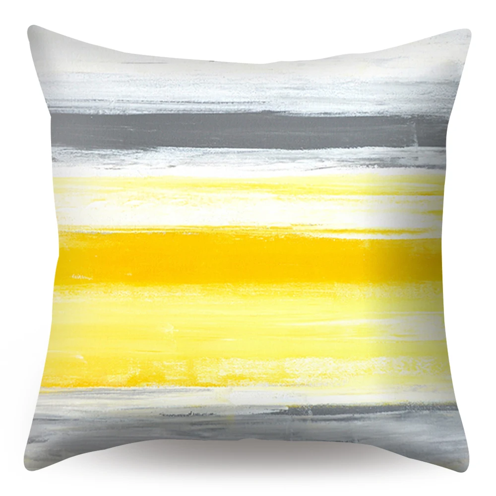 
45x45cm Geometric Abstract Sofa Cushion Cover Watercolor Printed Cushion Protect Pillow Protect Decorate (No Pillow Inner) 