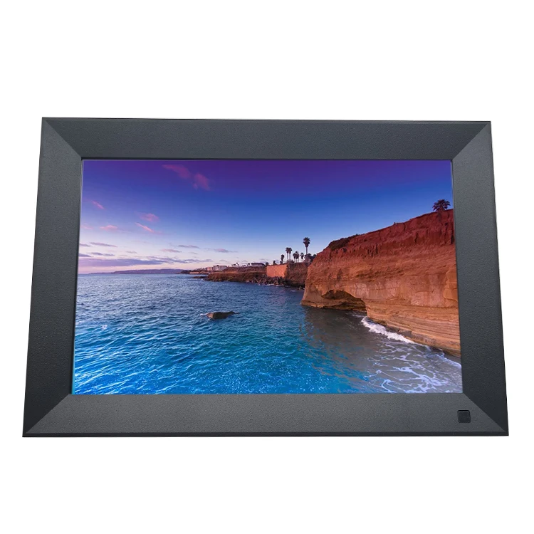 New Bulk Wholesale LCD Digital Photo Frame 10/10.1 Inch IPS Display Play Video LCD WIFI Digital Signage Player With Touch Screen